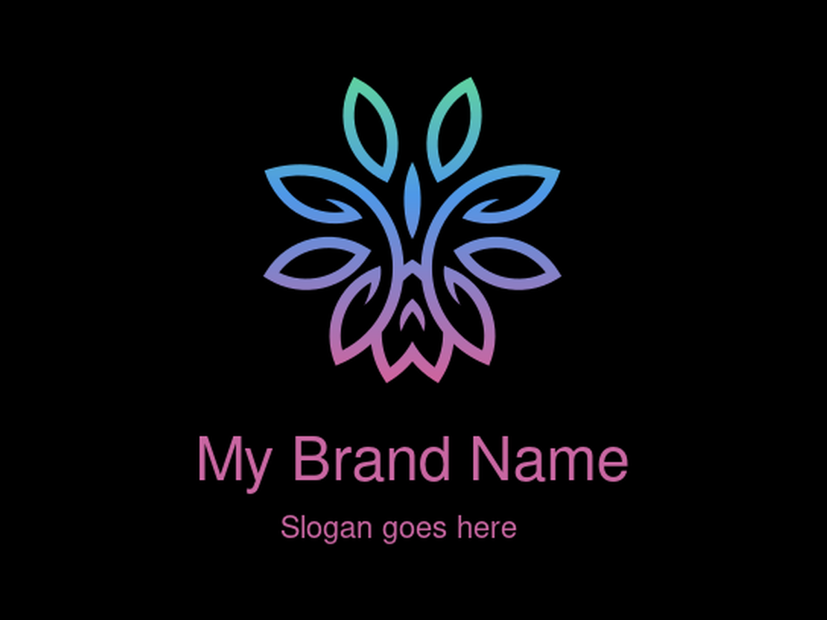 Floral yoga and Wellness Logo Design